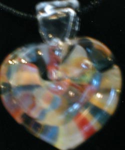 Glass Heart Pendant